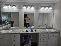 Full Bathroom painted and finished in 1 day.